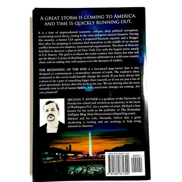 The Beginning of the End Prophecy End Times Thriller Fiction Book Michael Snyder - Picture 5 of 8
